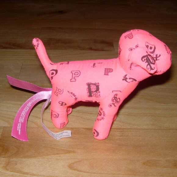 VS PINK tiny mini dog hot pink monogram emblems print + FREE reward, gift bag - Picture 3 of 7